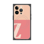 プレミアムスクエアケース with MagSafe［ オリジナル - initial two tone - Z pink ］