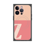 プレミアムスクエアケース with MagSafe［ オリジナル - initial two tone - Z pink ］