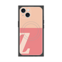 プレミアムスクエアケース with MagSafe［ オリジナル - initial two tone - Z pink ］