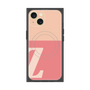 プレミアムスクエアケース with MagSafe［ オリジナル - initial two tone - Z pink ］