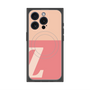 プレミアムスクエアケース with MagSafe［ オリジナル - initial two tone - Z pink ］