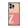プレミアムスクエアケース with MagSafe［ オリジナル - initial two tone - Z pink ］