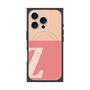 プレミアムスクエアケース with MagSafe［ オリジナル - initial two tone - Z pink ］