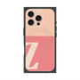 プレミアムスクエアケース with MagSafe［ オリジナル - initial two tone - Z pink ］