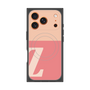 プレミアムスクエアケース with MagSafe［ オリジナル - initial two tone - Z pink ］