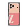 プレミアムスクエアケース with MagSafe［ オリジナル - initial two tone - Z pink ］