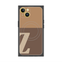 プレミアムスクエアケース with MagSafe［ オリジナル - initial two tone - Z brown ］