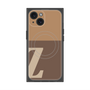 プレミアムスクエアケース with MagSafe［ オリジナル - initial two tone - Z brown ］