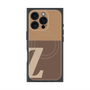 プレミアムスクエアケース with MagSafe［ オリジナル - initial two tone - Z brown ］