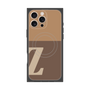 プレミアムスクエアケース with MagSafe［ オリジナル - initial two tone - Z brown ］