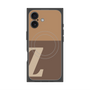 プレミアムスクエアケース with MagSafe［ オリジナル - initial two tone - Z brown ］