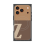 プレミアムスクエアケース with MagSafe［ オリジナル - initial two tone - Z brown ］