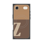 プレミアムスクエアケース with MagSafe［ オリジナル - initial two tone - Z brown ］