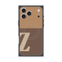 プレミアムスクエアケース with MagSafe［ オリジナル - initial two tone - Z brown ］