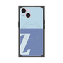 プレミアムスクエアケース with MagSafe［ オリジナル - initial two tone - Z blue ］