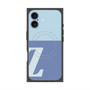プレミアムスクエアケース with MagSafe［ オリジナル - initial two tone - Z blue ］