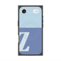 プレミアムスクエアケース with MagSafe［ オリジナル - initial two tone - Z blue ］
