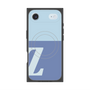 プレミアムスクエアケース with MagSafe［ オリジナル - initial two tone - Z blue ］