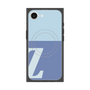 プレミアムスクエアケース with MagSafe［ オリジナル - initial two tone - Z blue ］