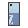 プレミアムスクエアケース with MagSafe［ オリジナル - initial two tone - Z blue ］