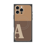 プレミアムスクエアケース with MagSafe［ オリジナル - initial two tone - A brown ］