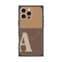 プレミアムスクエアケース with MagSafe［ オリジナル - initial two tone - A brown ］
