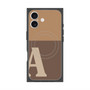 プレミアムスクエアケース with MagSafe［ オリジナル - initial two tone - A brown ］