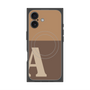 プレミアムスクエアケース with MagSafe［ オリジナル - initial two tone - A brown ］