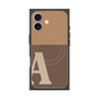 プレミアムスクエアケース with MagSafe［ オリジナル - initial two tone - A brown ］