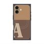 プレミアムスクエアケース with MagSafe［ オリジナル - initial two tone - A brown ］