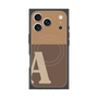 プレミアムスクエアケース with MagSafe［ オリジナル - initial two tone - A brown ］