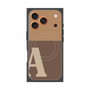 プレミアムスクエアケース with MagSafe［ オリジナル - initial two tone - A brown ］