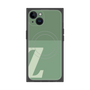プレミアムスクエアケース with MagSafe［ オリジナル - initial two tone - Z green ］