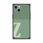 プレミアムスクエアケース with MagSafe［ オリジナル - initial two tone - Z green ］