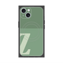 プレミアムスクエアケース with MagSafe［ オリジナル - initial two tone - Z green ］