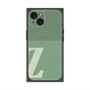 プレミアムスクエアケース with MagSafe［ オリジナル - initial two tone - Z green ］