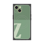 プレミアムスクエアケース with MagSafe［ オリジナル - initial two tone - Z green ］