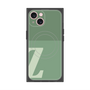 プレミアムスクエアケース with MagSafe［ オリジナル - initial two tone - Z green ］