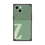 プレミアムスクエアケース with MagSafe［ オリジナル - initial two tone - Z green ］