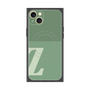 プレミアムスクエアケース with MagSafe［ オリジナル - initial two tone - Z green ］