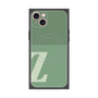 プレミアムスクエアケース with MagSafe［ オリジナル - initial two tone - Z green ］