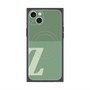 プレミアムスクエアケース with MagSafe［ オリジナル - initial two tone - Z green ］