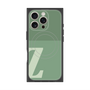 プレミアムスクエアケース with MagSafe［ オリジナル - initial two tone - Z green ］