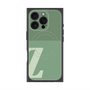 プレミアムスクエアケース with MagSafe［ オリジナル - initial two tone - Z green ］