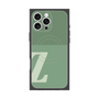 プレミアムスクエアケース with MagSafe［ オリジナル - initial two tone - Z green ］