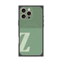 プレミアムスクエアケース with MagSafe［ オリジナル - initial two tone - Z green ］