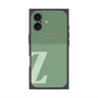プレミアムスクエアケース with MagSafe［ オリジナル - initial two tone - Z green ］