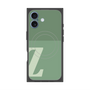 プレミアムスクエアケース with MagSafe［ オリジナル - initial two tone - Z green ］