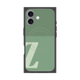 プレミアムスクエアケース with MagSafe［ オリジナル - initial two tone - Z green ］