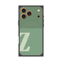 プレミアムスクエアケース with MagSafe［ オリジナル - initial two tone - Z green ］
